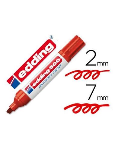ROTULADOR EDDING 500 ROJO