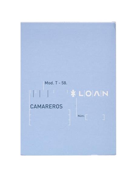 TALONARIO CAMARERO 8º NATURAL T-58