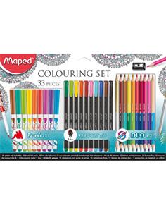 SET COLOREAR 33 PIEZAS MAPED 897417