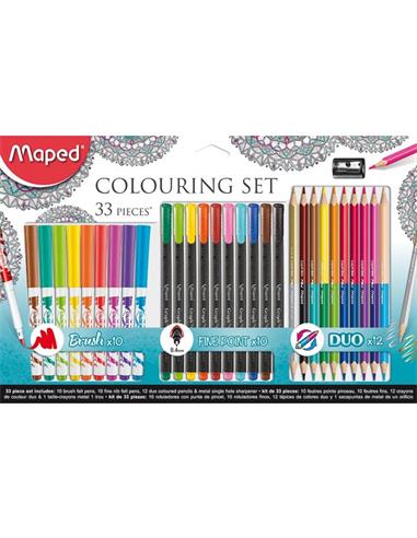 SET COLOREAR 33 PIEZAS MAPED 897417