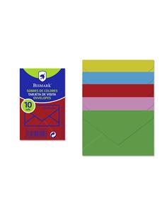 SET 10 SOBRES 76x120 COLORES 327119