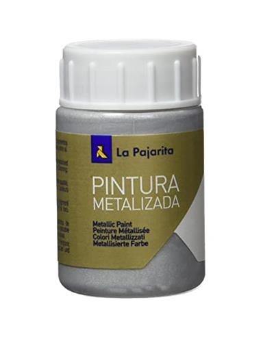 PINTURA PAJARITA METALIZADA PLATA ME-01