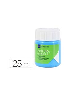 PINTURA PAJARITA TELA AZUL CYAN T-7