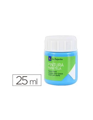 PINTURA PAJARITA TELA AZUL CYAN T-7