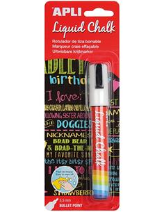 ROTULADOR TIZA 5,5 MM. APLI BLANCO