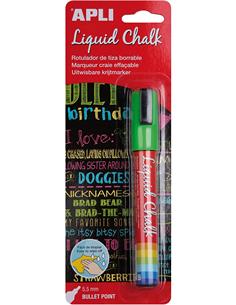 ROTULADOR TIZA 5,5 MM. APLI VERDE