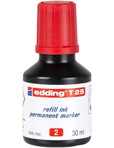 TINTERO EDDING T-25 ROJO