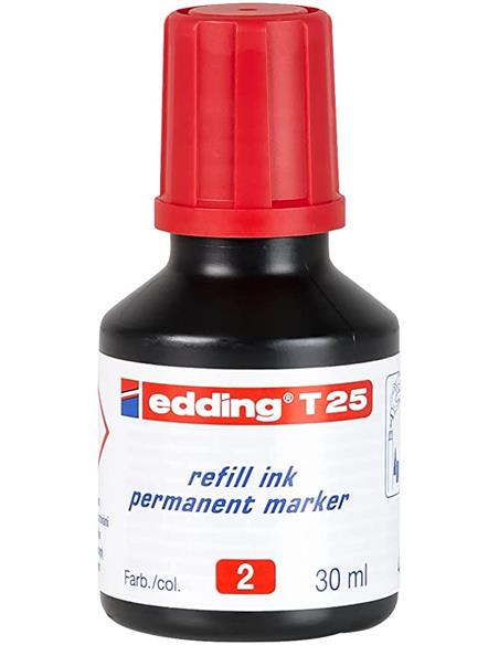 TINTERO EDDING T-25 ROJO