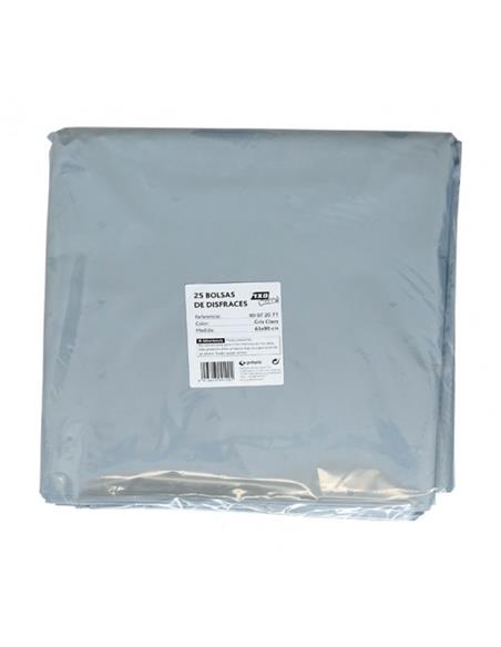 BOLSA DISFRACES 65x90 GRIS B/25