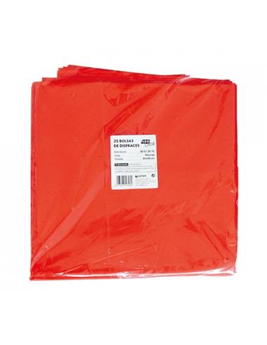 BOLSA DISFRACES 65x90 ROJA B/25