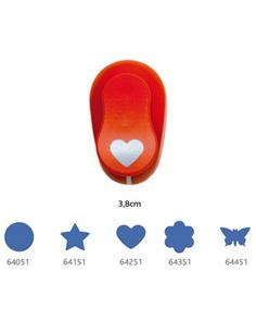 PERFORADORA EVA 3,8 CM CORAZON 00064251