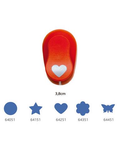 PERFORADORA EVA 3,8 CM CORAZON 00064251