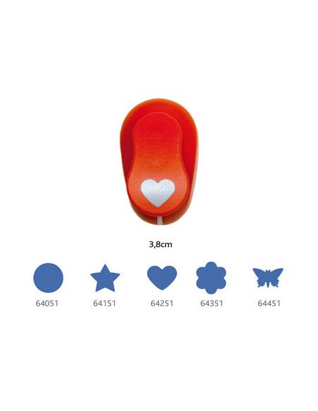 PERFORADORA EVA 3,8 CM CORAZON 00064251