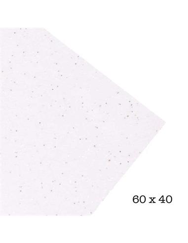 LAMINA GOMA EVA 40x60 GLITTER BLANCO