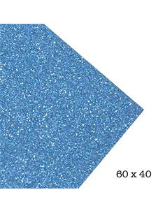 LAMINA GOMA EVA 40x60 GLITTER AZUL