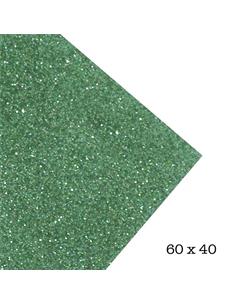 LAMINA GOMA EVA 40x60 GLITTER VERDE