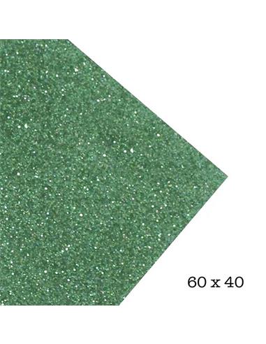 LAMINA GOMA EVA 40x60 GLITTER VERDE