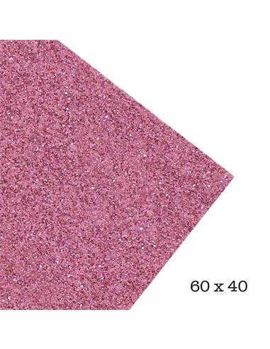 LAMINA GOMA EVA 40x60 GLITTER MAGENTA