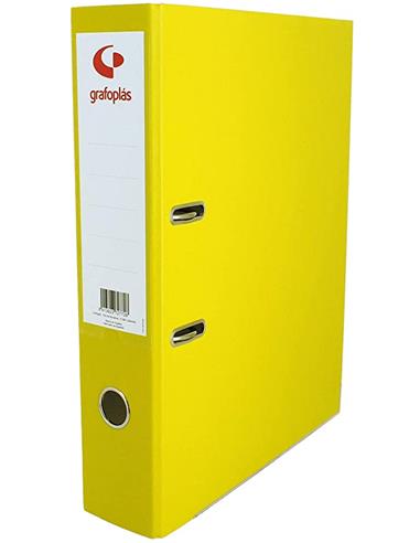 ARCHIVADOR Fº 65 MM. GRAF. AMARILLO