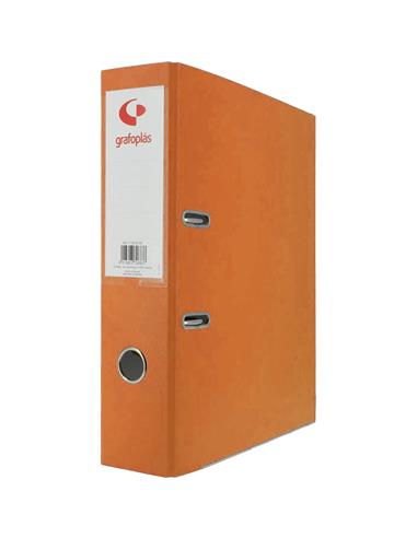 ARCHIVADOR Fº 65 MM. GRAF. NARANJA