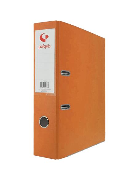 ARCHIVADOR Fº 65 MM. GRAF. NARANJA