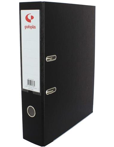 ARCHIVADOR Fº 65 MM. GRAF. NEGRO