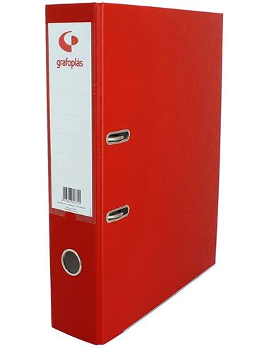 ARCHIVADOR Fº 65 MM. GRAF. ROJO