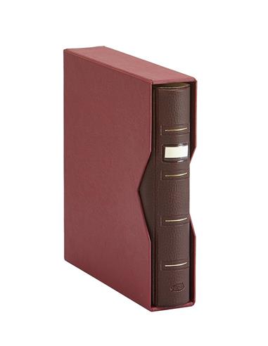 ALBUM MONEDAS PARDO 750 GRANATE