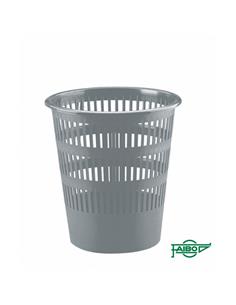 PAPELERA PLASTICO REJILLA 307 GRIS