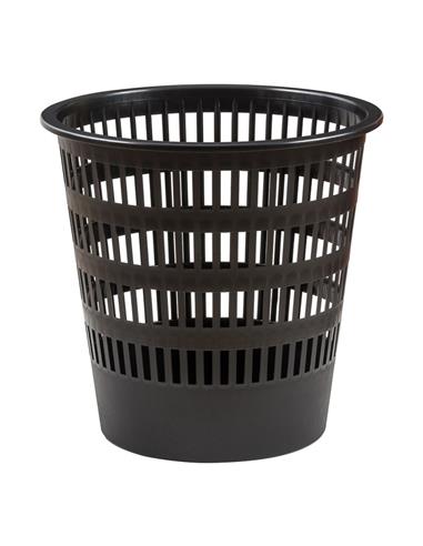 PAPELERA PLASTICO REJILLA 307 NEGRA