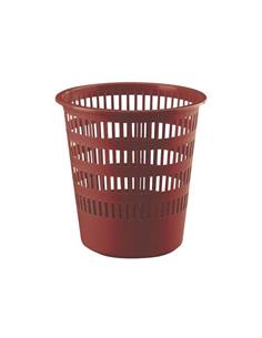 PAPELERA PLASTICO REJILLA 307 ROJO