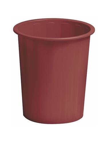 PAPELERA PLASTICO LISA 305 BURDEOS