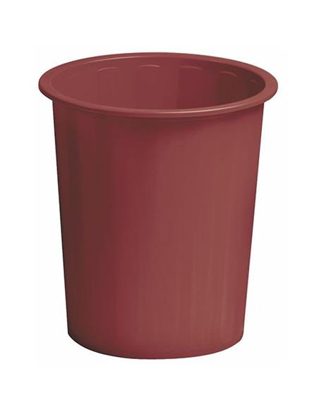 PAPELERA PLASTICO LISA 305 BURDEOS