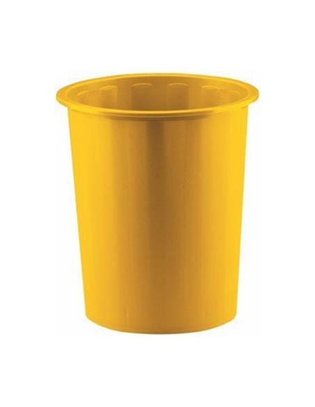 PAPELERA PLASTICO LISA 305 AMARILLO