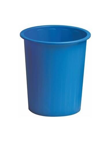 PAPELERA PLASTICO LISA 305 AZUL