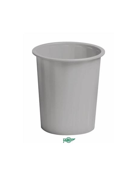 PAPELERA PLASTICO LISA 305 GRIS