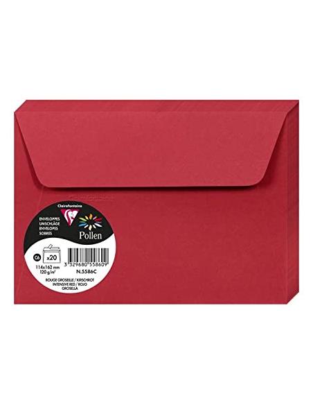 PTE. 20 SOBRES 114x162 GROSELLA 5586C