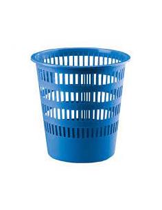 PAPELERA PLASTICO REJILLA 306 AZUL 2