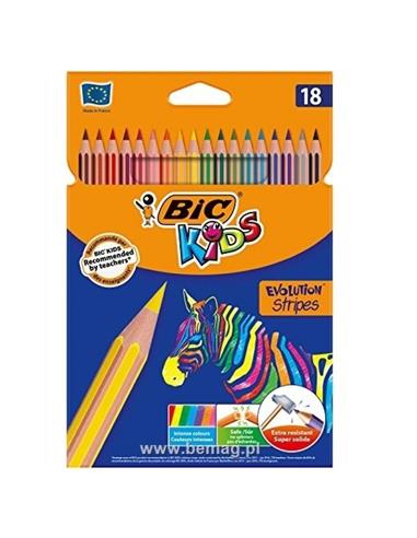 LAPICEROS BIC KIDS EVOLUTION 18 COL.