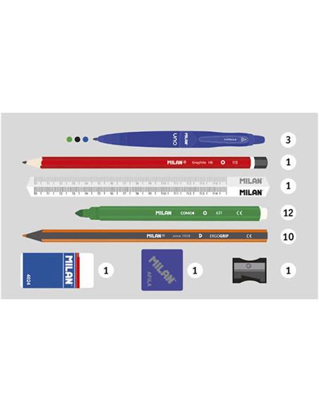 KIT 4 ESTUCHES SUNSET VERDE 08872SNGR