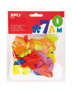 BOLSA 104 LETRAS EVA COLOR SURT. 13074