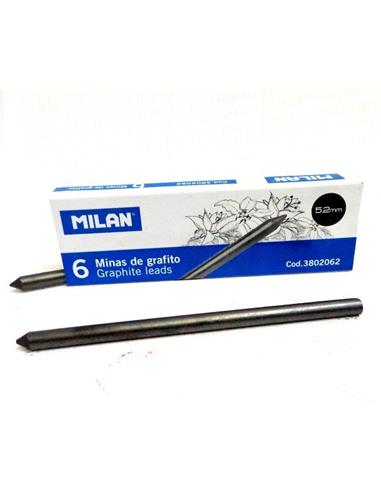 C/6 MINAS GRAFITO 5.2MM MILAN 3802062