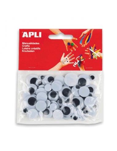 BOLSA OJOS MOVILES NEGROS ADH. 13263 APLI