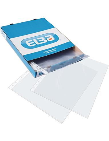 CAJA 100 FUNDAS PLASTICO A4 MULT. ELBA