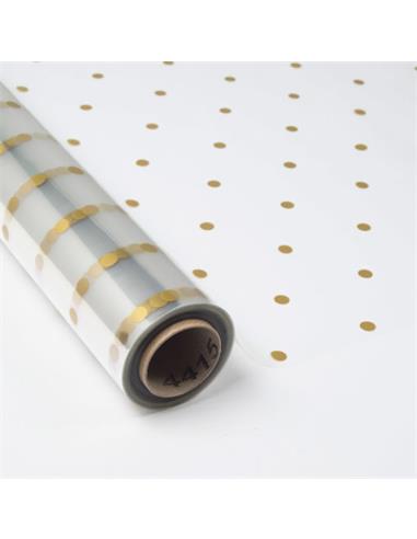 BOBINA CELOFAN 0,80x50 PUNTOS ORO