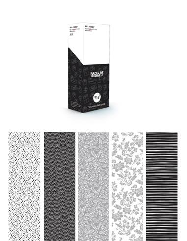 ROLLO REGALO 0,70x2 M BLACK WHITE