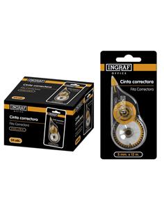 CINTA CORRECTORA OFFICE INGRAF 12MT BISMARK