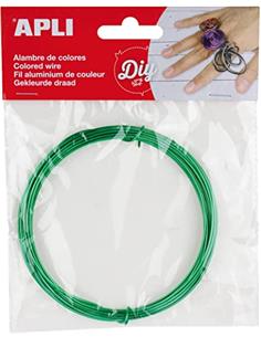 ALAMBRE COLOR VERDE 1,5MMx5MT 14096
