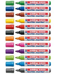 ROTULADOR EDDING 4500 NEGRO ROPA 2