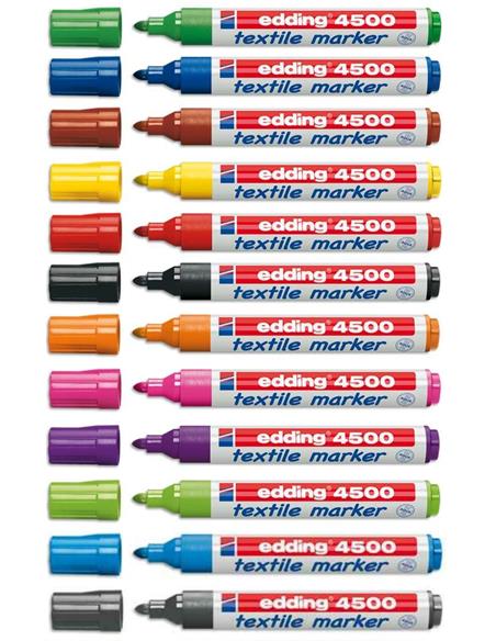 ROTULADOR EDDING 4500 NEGRO ROPA